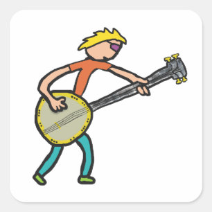 Adesivo Quadrado Banjo