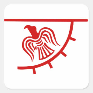 Adesivo Quadrado Banner da águia