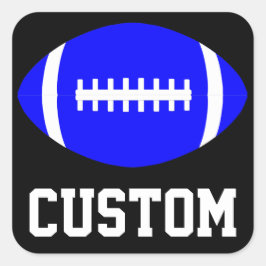 Adesivo Quadrado Banquete de Festa do Team Sticker Azul Quadrado