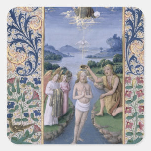 Adesivo Quadrado Baptismo do cristo