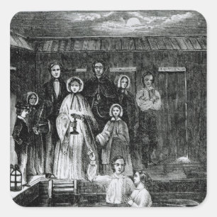 Adesivo Quadrado Baptismo do Mormon