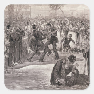Adesivo Quadrado Baptismo do negro nos Estados Unidos