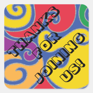 Adesivo Quadrado Bar Bat Mitzvah Silvery Rodopagem Praça