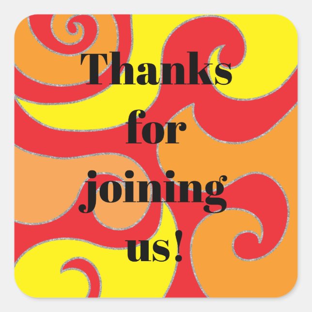 Adesivo Quadrado BAR BM Bat Mitzvah 60 Estilos Padrados (Frente)