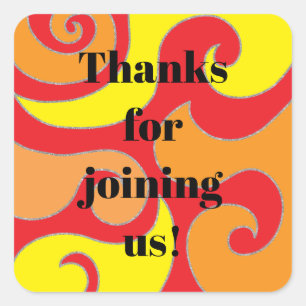 Adesivo Quadrado BAR BM Bat Mitzvah 60 Estilos Padrados