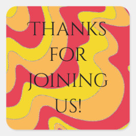 Adesivo Quadrado BAR BM Bat Mitzvah Stickers Praça Ondas Láteas