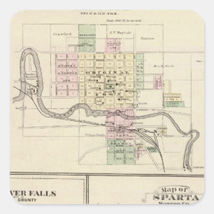 Adesivo Quadrado Baraboo, Pretos e Esparta