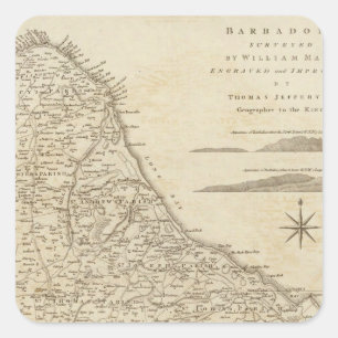 Adesivo Quadrado Barbados