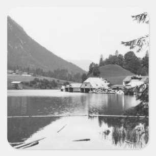 Adesivo Quadrado Barcos em Konigssee, c.1910