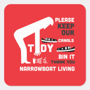 Adesivo Quadrado Barcos Estreitos E Presentes A Canaleque