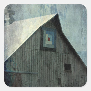 Adesivo Quadrado Barn Quilt Grunge
