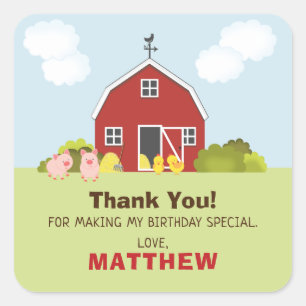 Adesivo Quadrado Barnyard