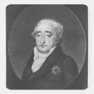 Adesivo Quadrado Baron Karl von Caneca de cerveja