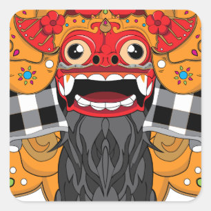 Adesivo Quadrado Barong Bali