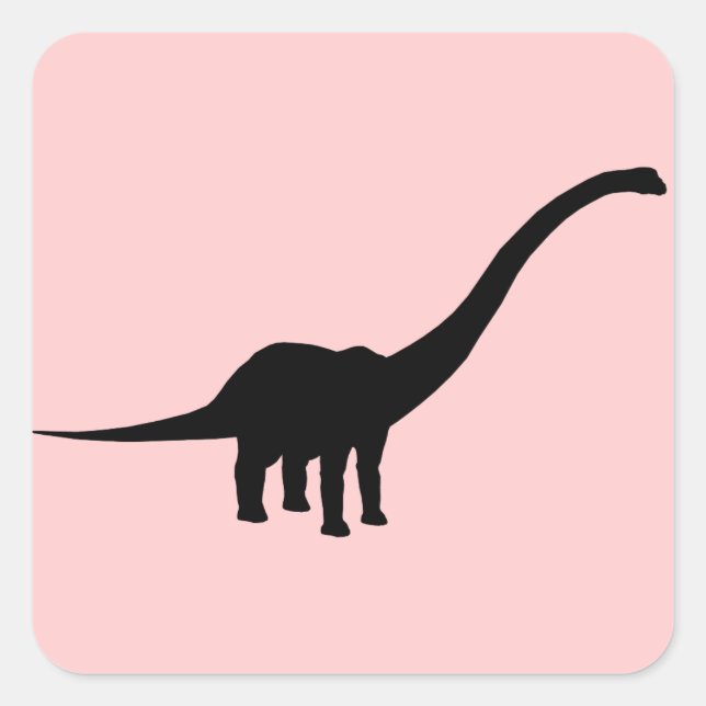 Adesivo Quadrado Barossauro Dino Dinosaur (Frente)