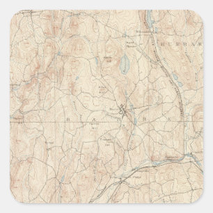 Adesivo Quadrado Barra, Massachusetts