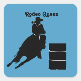 Adesivo Quadrado Barrel Racer