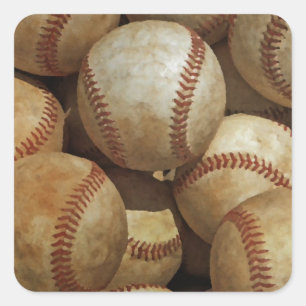 Adesivo Quadrado Baseball