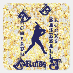 Adesivo Quadrado Baseball