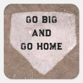 Adesivo Quadrado Baseball Humor