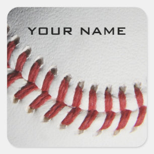 Adesivo Quadrado Baseball Inspirational Adicione seu nome