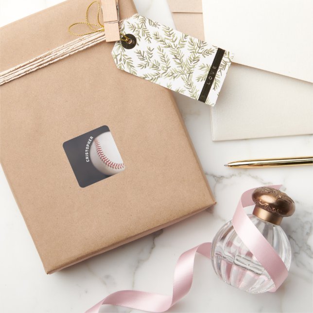 Adesivo Quadrado Baseball Personalizado (Presentear)