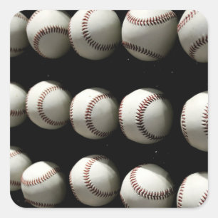 Adesivo Quadrado Baseballs