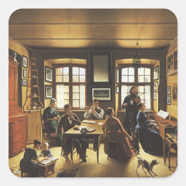 Adesivo Quadrado Basel Family Concert de Sebastian Gutzwiller (Frente)