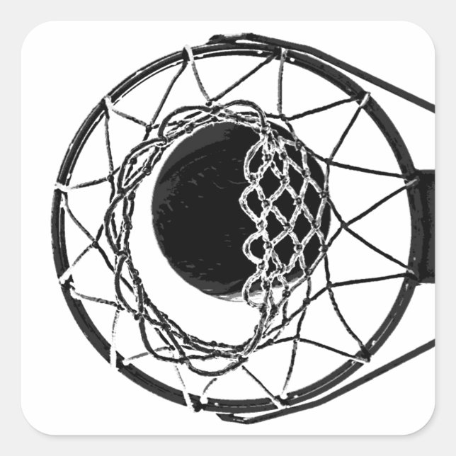 Adesivo Quadrado Basquete de pop (Frente)