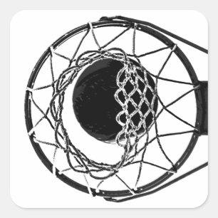 Adesivo Quadrado Basquete de pop