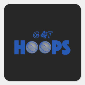 Adesivo Quadrado Basquetebol Get Hoops