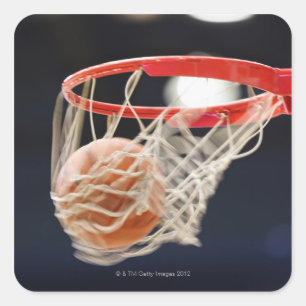 Adesivo Quadrado Basquetebol na cesta