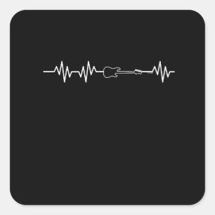 Adesivo Quadrado Bass Guitar Bass Bass Guitarra Amantes