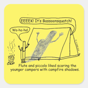 Adesivo Quadrado Bassoonsquatch Sticker Quadrado
