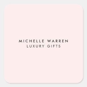 Adesivo Quadrado Basta Elegante, Boca Rosa, Salão, Stylist