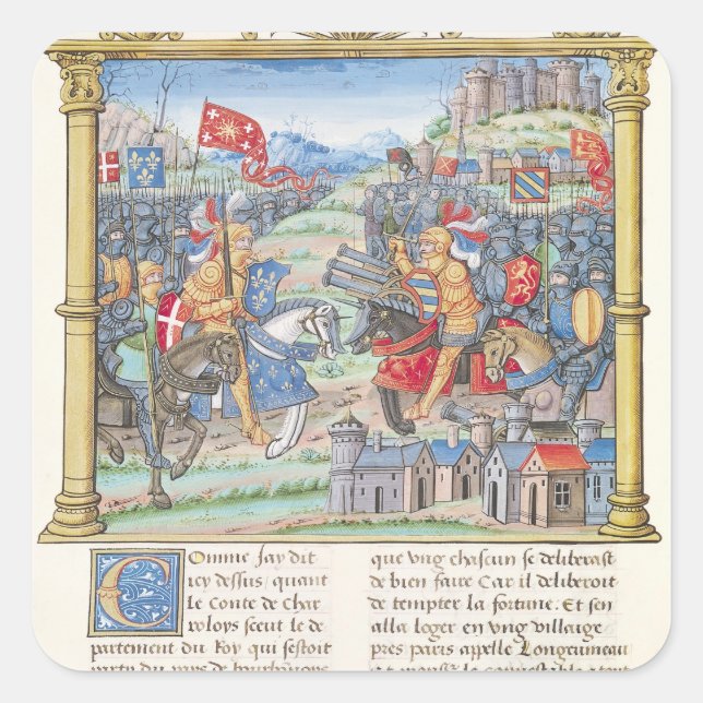 Adesivo Quadrado Batalha de Montlhery (Frente)