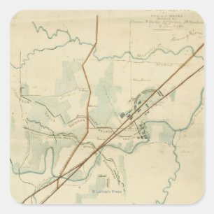 Adesivo Quadrado Batalha do rio das pedras - guerra civil