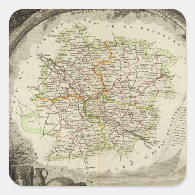 Adesivo Quadrado Batch e Garonne (Frente)