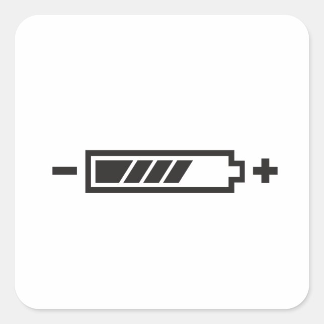 ADESIVO QUADRADO BATERIA DE MEIO CARREGAMENTO (Frente)