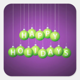 Adesivo Quadrado Bateria de Natal