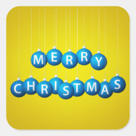 Adesivo Quadrado Bateria de Natal