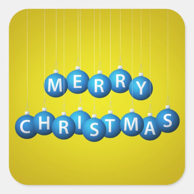 Adesivo Quadrado Bateria de Natal (Frente)