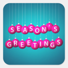 Adesivo Quadrado Bateria de Natal