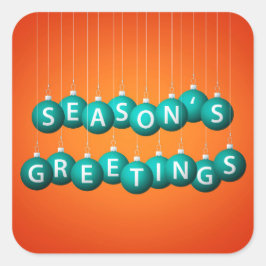 Adesivo Quadrado Bateria de Natal