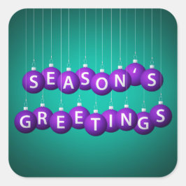 Adesivo Quadrado Bateria de Natal