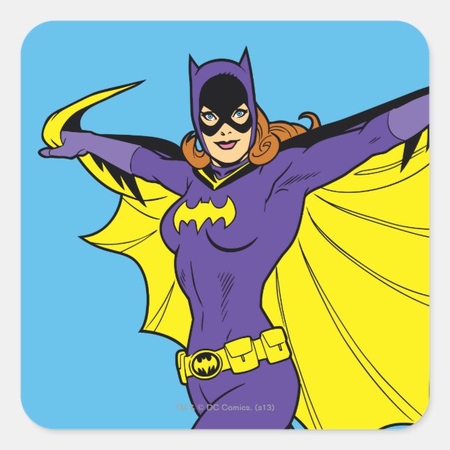 Adesivo Quadrado Batgirl (Frente)