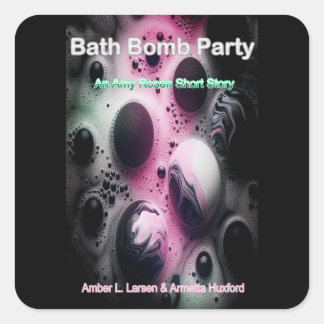 Adesivo Quadrado Bath Bomb Party Cover