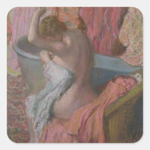 Adesivo Quadrado Bather de Edgar Degas  