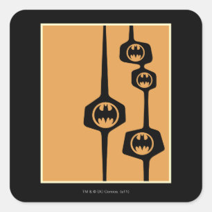 Adesivo Quadrado Batman Black Orange Frame