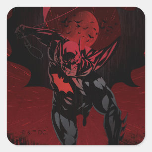 Adesivo Quadrado Batman Salto Carmesim